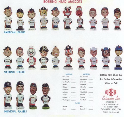 Bobblehead Tribe: 2004-05 nodders paid homage, provided detail